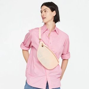 NWT Clare V - Grande Fanny in Ballet Perforated leather.